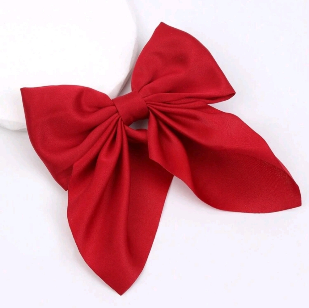 NWT, Elegant Red Hair Bow Hair Clip